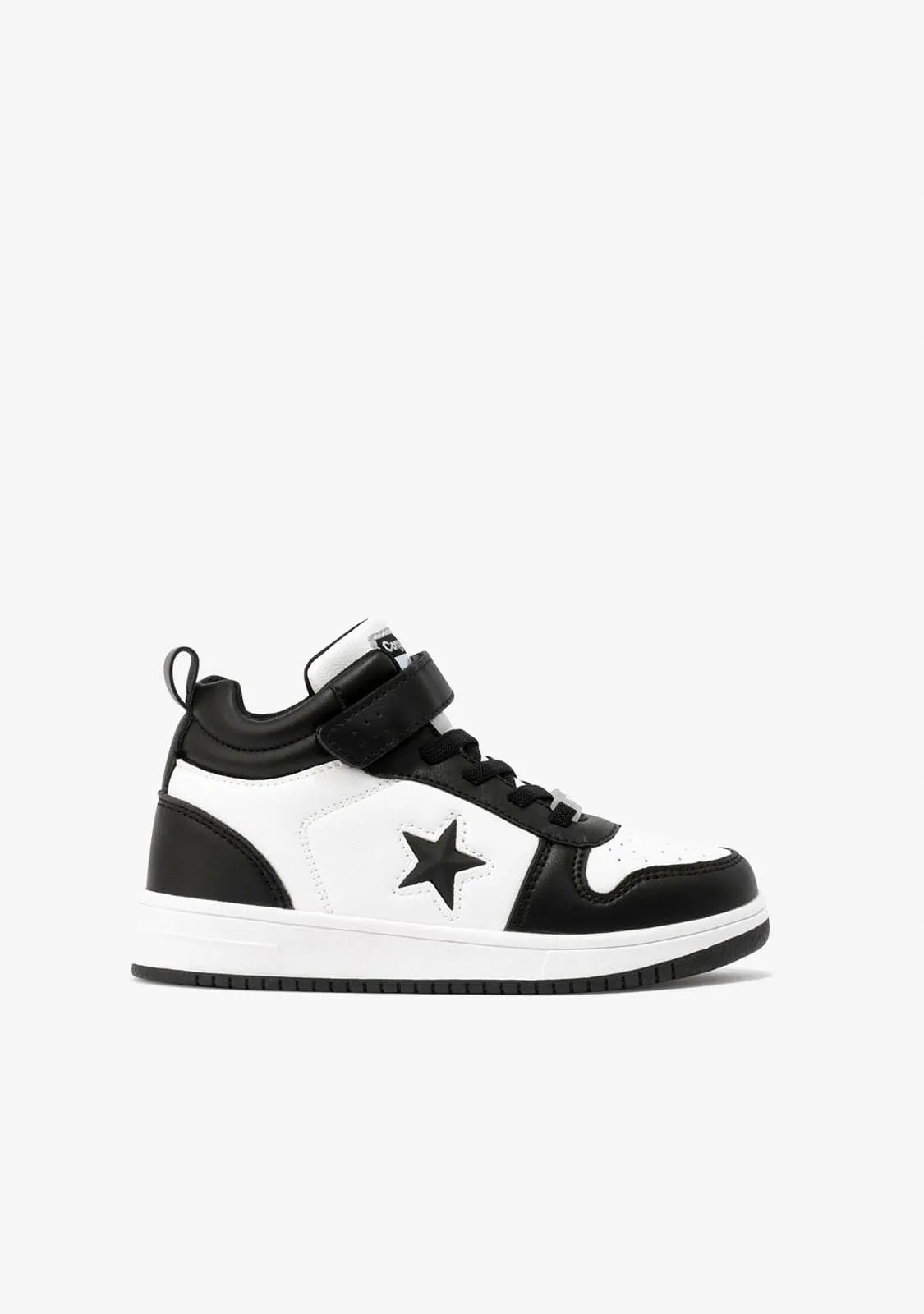 Unisex Black White With Lights Hi-Top Sneakers Napa