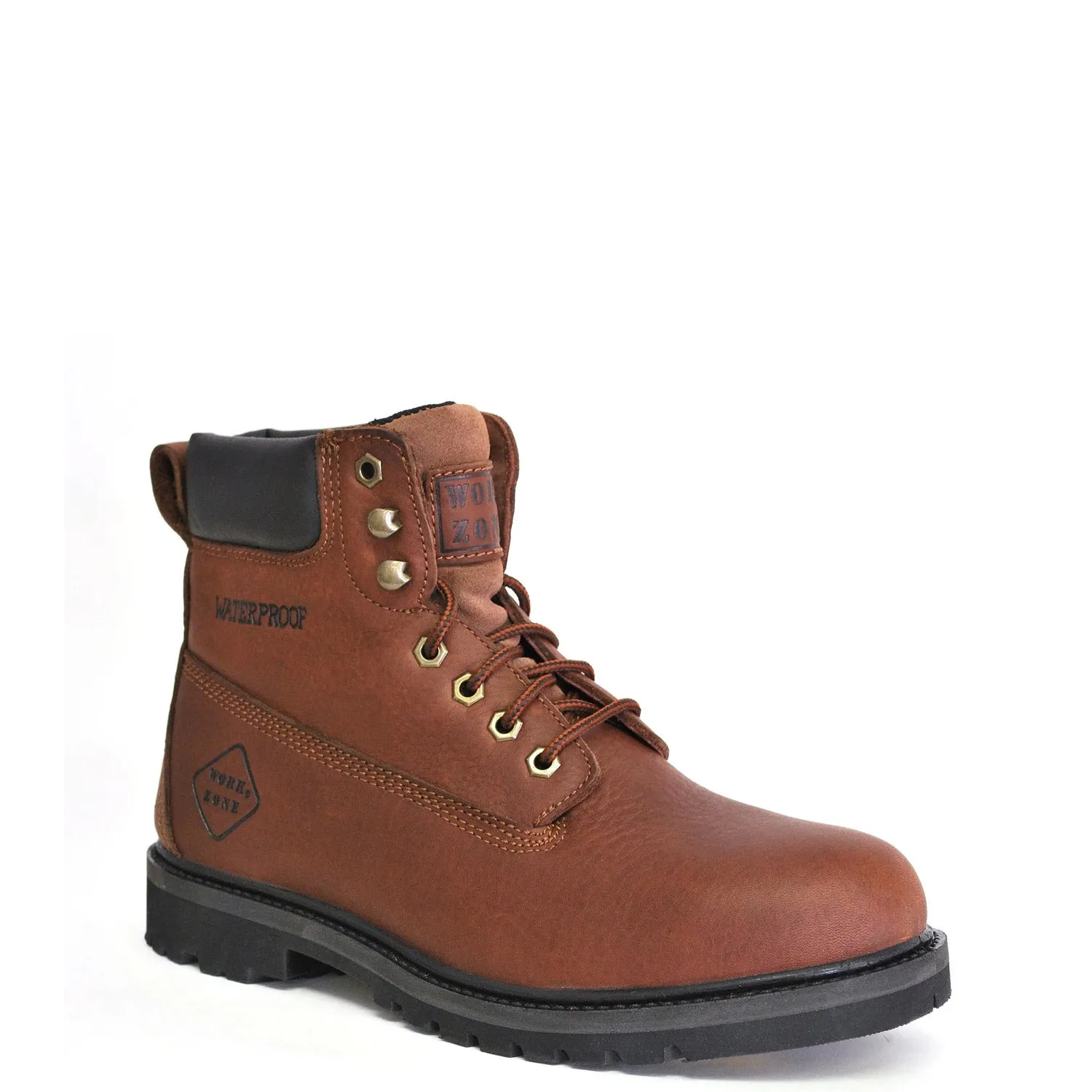 Work Zone Men's N654 6" Steel Toe Work Boot